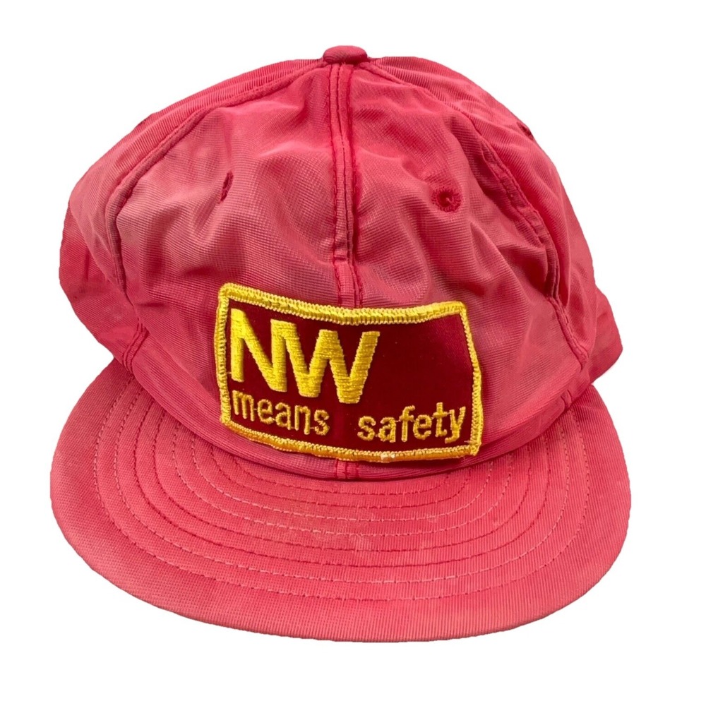 Vintage Norfolk Western Trucker Hat Cap Snap Back USA Patch N&W Railroad 80s